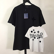ルイヴィトン スーパーコピー グラフィック クルーネック Tシャツ 2色 vut91018