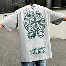 クロムハーツ スーパーコピー ホースシュー バックプリントTシャツ Kul27850