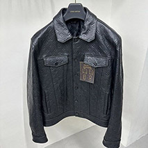 ルイヴィトン コピー レザーボクシージャケット vue31525