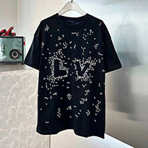 ルイヴィトン 偽物 LV スプレッド バイカラー 嘿Tシャツ vuw43970