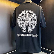 クロムハーツ 偽物 Tee ホースシュー Tシャツ 黒 Kuk17309