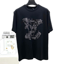 ルイヴィトン 偽物 Tシャツ 限定 半袖 エンブロイダリー vue04766