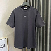 セリーヌ コピー トリオンフ ロゴ Tシャツ コットンジャージー グレー Ceo21243