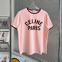 セリーヌ コピー 16刺繍付きTシャツ コットンジャージー Cel73823