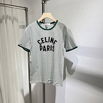 セリーヌ コピー PARIS ストライプ Tシャツ コットンジャージー Cec25481