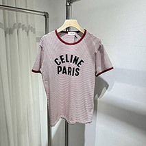 セリーヌ コピー PARIS ストライプ Tシャツ コットンジャージー Cei82149