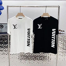 ルイヴィトン スーパーコピー Tシャツ コットンブラック ホワイト vuj88378