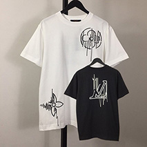 ルイヴィトン コピー 周波数 グラフィック Tシャツ 2色 vul82902