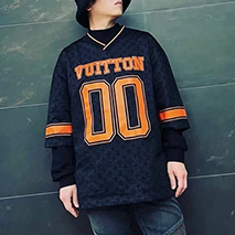 ルイヴィトン コピー スポーティVネックTシャツ 1AB6G1