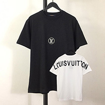 ルイヴィトン スーパーコピー フロント＆バック レタープリントTシャツ 2色 vuw87686