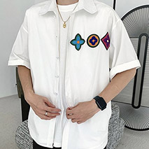 ルイヴィトン コピー 半袖シャツ ブラック vuh77019