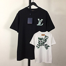 ルイヴィトン スーパーコピー グラフィック クルーネック Tシャツ 2色 vuu20359