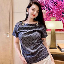 ルイヴィトン コピー リバースモノグラムマヒナモチーフ Tシャツ 1ABCC7