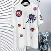 ルイヴィトン コピー × YK エンブロイダードフェイスTシャツ 1AB6OW
