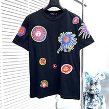 ルイヴィトン 偽物 × YK エンブロイダードフェイスTシャツ vur01369