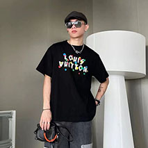 ルイヴィトン スーパーコピー 草間彌生 ロゴ Tシャツ vur81275