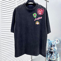 ルイヴィトン スーパーコピー ×YK エンブロイダードフェイスTシャツ vux58778