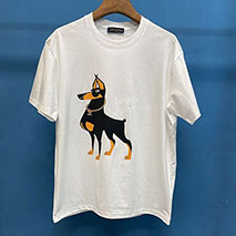 ルイヴィトン 偽物 半袖 コットン ロゴ Tシャツ vuq17830