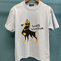 ルイヴィトン 偽物 半袖 コットン ロゴ Tシャツ vue75994