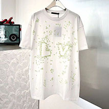 ルイヴィトン コピー LV スプレッド バイカラー 白Tシャツ 1AA80A