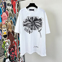 ルイヴィトン コピー × YK 草間彌生 コラボ／フラワー Tシャツ 半袖 1AB6IJ