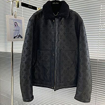 ルイヴィトン 偽物 ボンバー レザージャケット vul20769