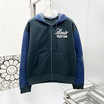ルイヴィトン 偽物 ハイブリッドフーディデニムジャケット 1AAGP8