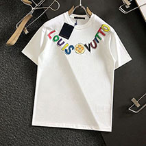 ルイヴィトン コピー グラフィック 半袖 Tシャツ コットン vub52469