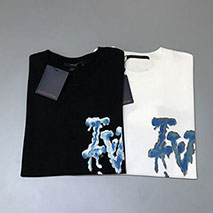 ルイヴィトン 偽物 シグネチャークルーネック Tシャツ 2色 vud98146