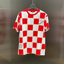 ルイヴィトン コピー Tシャツ トップス 半袖 メンズ レッド vuk09561