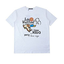 ルイヴィトン コピー nigo コラボ クルーネックTシャツ ダック vuc98135