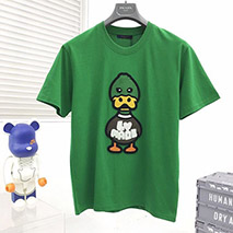 ルイヴィトン コピー ×NIGOコラボ ダック クルーネック Tシャツ vuv30966