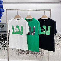 ルイヴィトン 偽物 トランぺッター クルーネックTシャツ 3色 vuf95514