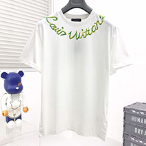 ルイヴィトン コピー Tシャツ トップス 半袖 メンズ レッド パロディ vua95346