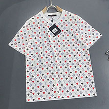 ルイヴィトン スーパーコピー Tシャツ パロディ ウォーターカラーモノグラムロゴ vuw17317