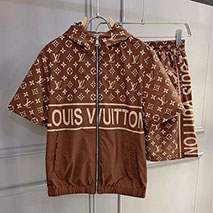 ルイヴィトン スーパーコピー Tシャツ ウォーターカラーモノグラムロゴ 上下 セット vun69290
