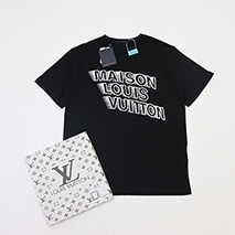 ルイヴィトン コピー プリント クルーネック Tシャツ vun73521