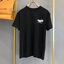 ルイヴィトン スーパーコピー Tシャツ 21SS フロウティングLVプリンテッド vuo75501