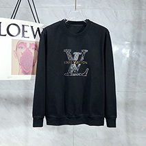 ルイヴィトン コピー パーカー クルーネック スウェットシャツ ブラック vun03140