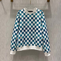 ルイヴィトン 偽物 トレーナー スウェット ダミエプリントクルーネック 1A99VA
