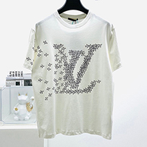 ルイヴィトン 偽物 Tシャツ エンドゴール クルーネック ロゴTシャツ vua76043