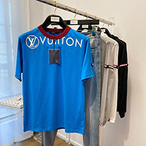 ルイヴィトン 偽物 Tシャツ パロディ VUITTAMINES コットンジャージー 半袖 1A92NL