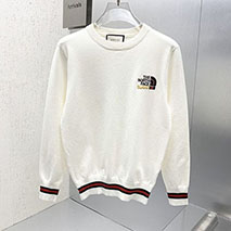 グッチ x ノースフェイス 偽物 ロゴプリント コットン 長袖 Tシャツ guv07225