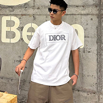 ディオール 偽物 Tシャツ コットン ホワイト男女兼用 dem79907