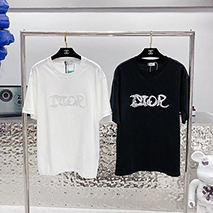 ディオール 偽物 Tシャツ コットンブラック ホワイト ded36856