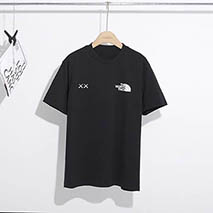 ノースフェイス コピー XX KAWS エンブロイダリー コットンTシャツ Noy44533