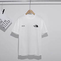 ノースフェイス スーパーコピー XX KAWS エンブロイダリー コットンTシャツ Nop85537