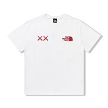 ノースフェイス 偽物 XX KAWS エンブロイダリー コットンTシャツ Noh88178