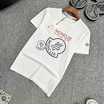 モンクレール コピー コットンジャージ クルーネック ロゴTシャツ mof25797