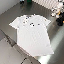 モンクレール コピー ロゴ コットン Tシャツ ホワイト moh23710